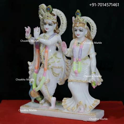 Marble Jugal Radha Krishna Sculpture Feet Height Temple At Rs