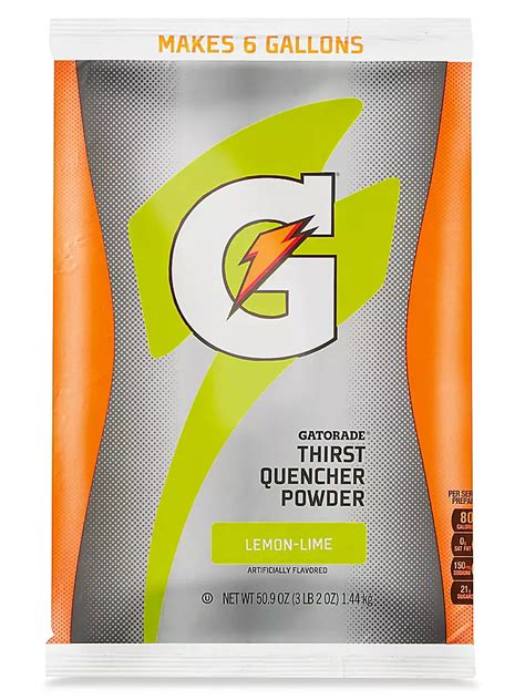 Gatorade® Powder - 6 Gallon, Lemon/Lime S-12936L - Uline