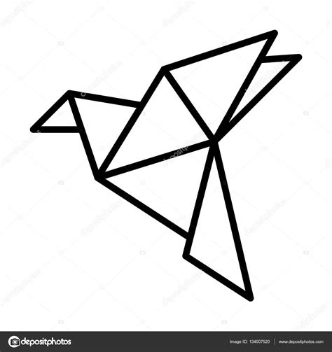 Origami Bird Icon Illustration Stock Vector By ©everydaytemplate 134007520