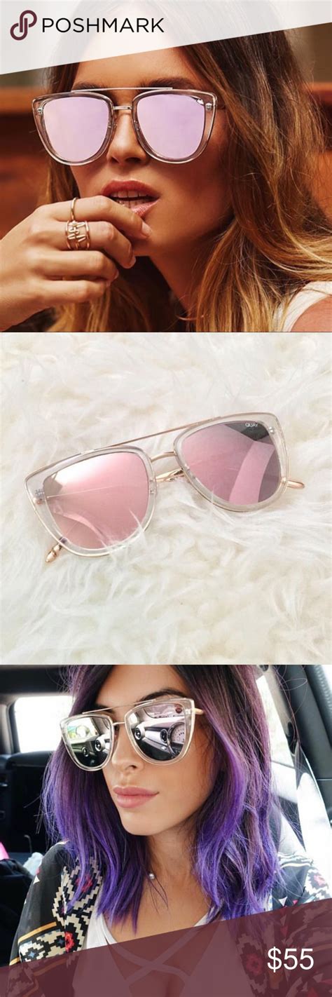 Quay French Kiss Mirror Sunglasses Sunglasses Accessories Mirrored Sunglasses Clothes Design