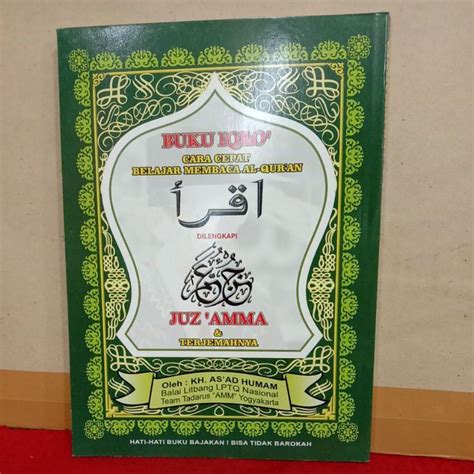 Jual Buku Iqro Original Besar Dilengkapi Juz Amma Shopee Indonesia