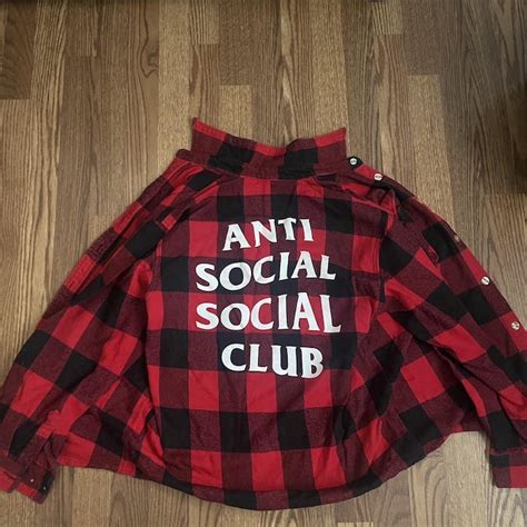 Anti Social Social Club Antisocial Social Club Flannel Jacket | Grailed