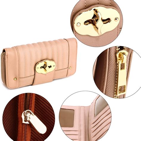 Wholesale Nude Zip Round Twist Lock Purse Wallet Agp