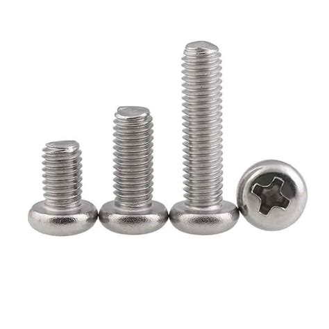 M1, M1.2, M2, M2.5, M3 or M4 Pan Head Metric Stainless Screw