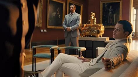 White suit worn by Marquis Bill Skarsgård as seen in John Wick