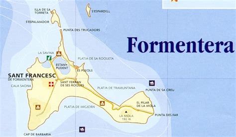 Formentera Island road map - Full size | Gifex