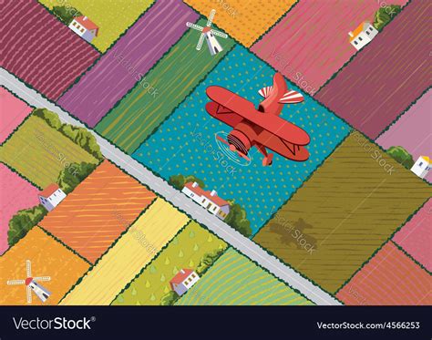 Red airplane Royalty Free Vector Image - VectorStock