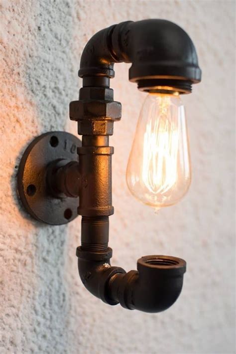 Pipe Lamp Diy With Recycled Pipe Parts Id Lights