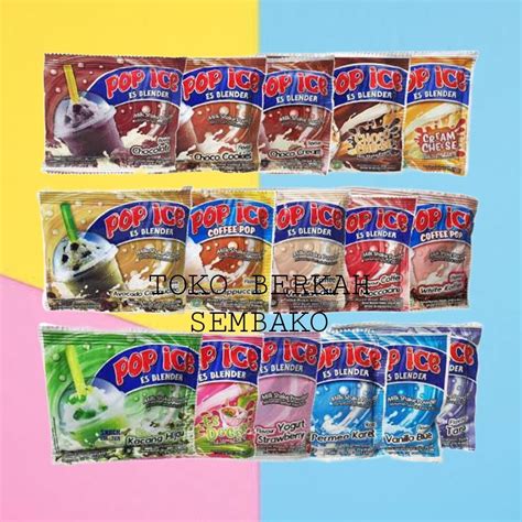 Renceng Pop Ice Sachet Minuman Es Blender Isi 10 Pcs Lazada Indonesia