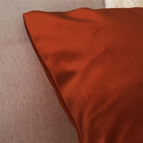 MIULEE Fall Pack Of 2 Burnt Orange Velvet Throw Pillow Covers 24x24