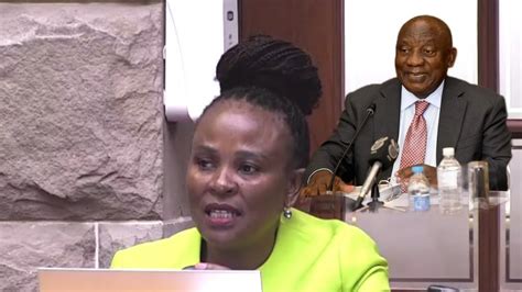 Busisiwe Mkhwebane Speaks About Ramaphosa Phala Phala Questions Youtube