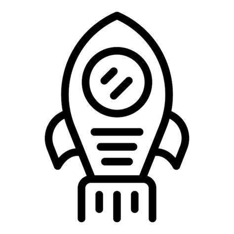 Premium Vector Rocket Startup Icon Outline Vector Work Laptop Problem