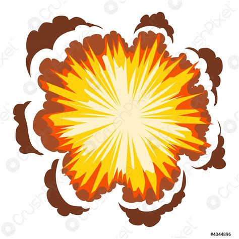 Explosion icon, cartoon style - stock vector 4344896 | Crushpixel