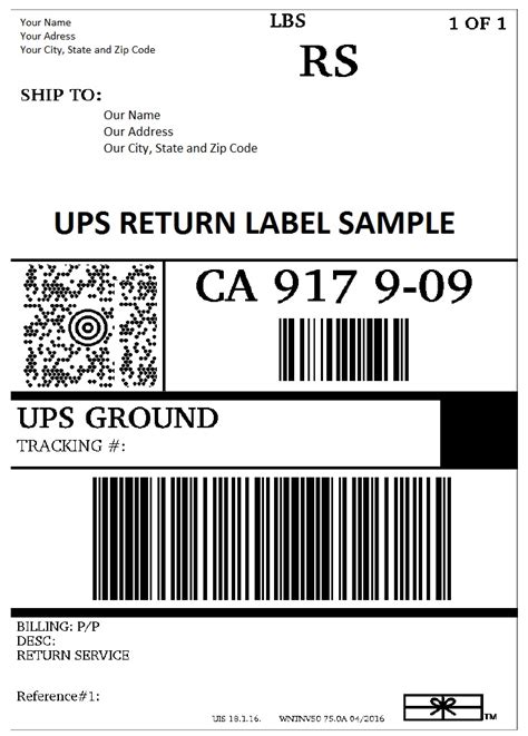 31 Ups Shipping Label Example Labels Design Ideas 2020