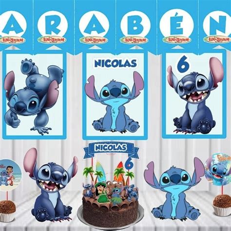 Kit Festa S Um Bolinho Lilo Stitch Elo