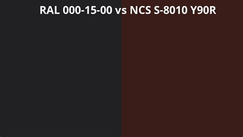 Ral 000 15 00 Vs Ncs S 8010 Y90r Ral Colour Chart Uk