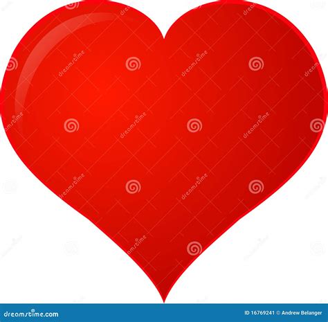 Red Clipart Heart stock vector. Illustration of glow - 16769241