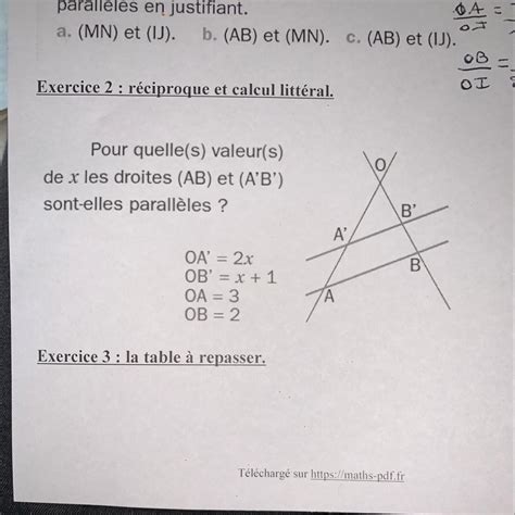 Quel quun peut maider pour lexercice 2 sil vous plaît Nosdevoirs fr