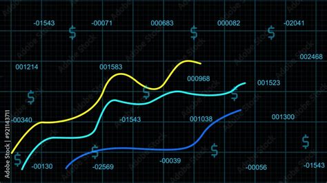 Infographic Growing Line Chart Graph Business Development Competition