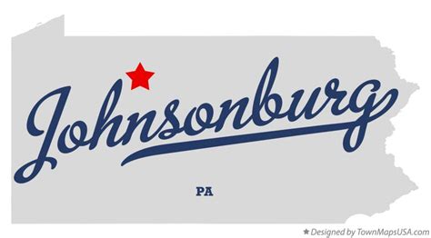 Map of Johnsonburg, PA, Pennsylvania