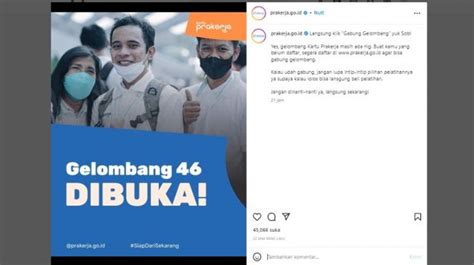 Prakerja Gelombang 46 Dibuka Begini Cara Daftar Syarat Dan Besar