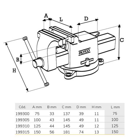 Bench Vice With Square Guide Alyco Products Alyco Tools