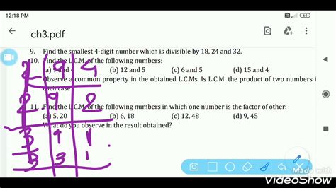 Lpsrs Std 6 Maths Chapter 3 Playing With Numberstopic Exercise 3