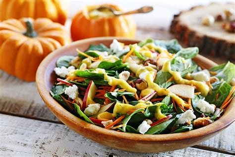 Harvest Salad With Grilled Pumpkin Dressing And Toasted Hazelnuts Eat Well