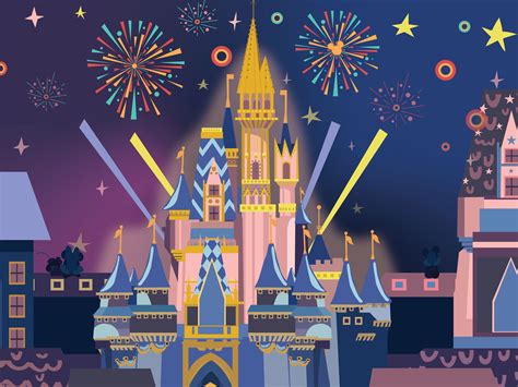 2024 New Year’s Cinderella Castle & Fireworks Wallpaper – Desktop/iPad ...