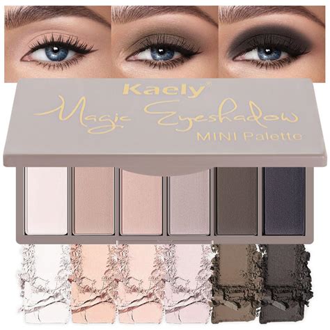 Amazon Kaely 6 Color Mini Nude Eyeshadow Palette Makeup Highly Pigmented Eye Shadow