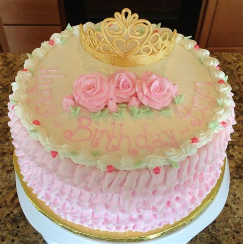 Gumpaste Tiara Buttercream Princess Cake Unicorn Birthday Parties