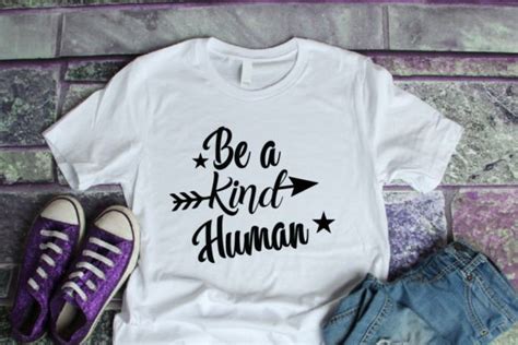 Be A Kind Human Svg T Shirt Design Graphic By Lal Mia · Creative Fabrica