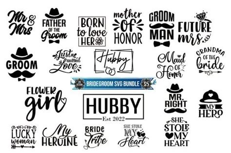 Bridegroom Svg Bundle Graphic By Design Hub Creative Fabrica