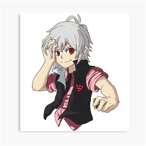 Shu Kurenai No Background From Beyblade Burst Metal Print By Kaw Dev