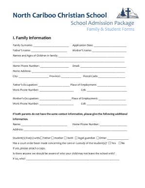 Fillable Online Admissions Forms Fillable Pdf Fax Email Print Pdffiller