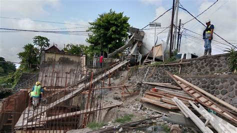 Masuki Tahap Pengecoran Tiang Progres Jembatan Tukad Badung Desa