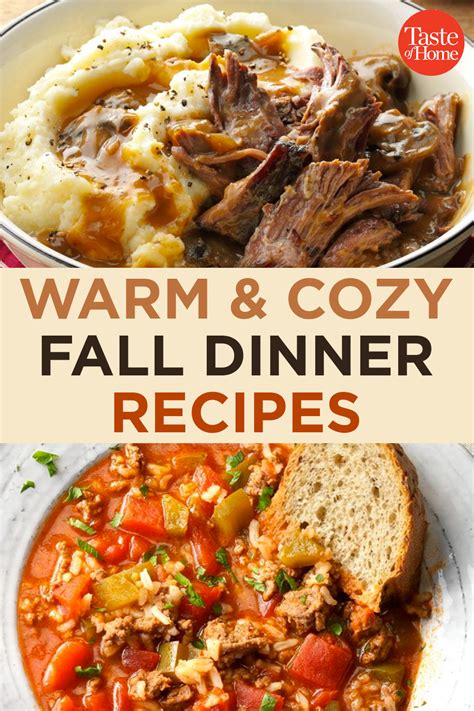 40 Warm And Cozy Fall Dinner Recipes Artofit