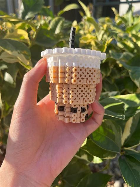 Boba Pearl Milk Tea 3D Perler Bead Etsy Australia