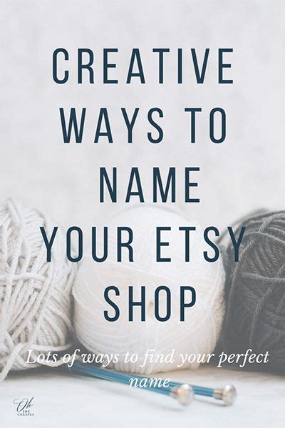 How To Name Your Etsy Shop Shop Name Ideas Etsy Shop Names Store