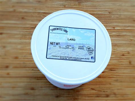 Benefits Of Cooking With Lard Rendered Pork Fat Sparrow Hill Farm