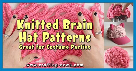 Free Knitted Brain Hat Pattern Great For Costume Parties - Crafting News