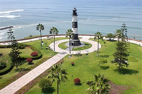 El Faro De La Marina Miraflores Perú Viaje Ciudad De