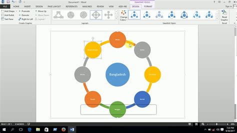Create SmartArt Microsoft Word 2013 - YouTube