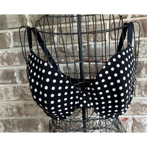 Streetwear Victorias Secret Lined Full Coverage Bra 38d Black Polka Dot