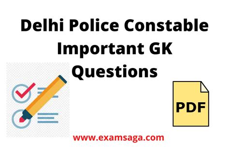 Delhi Police Constable Important GK Questions To Ace Your Preparation