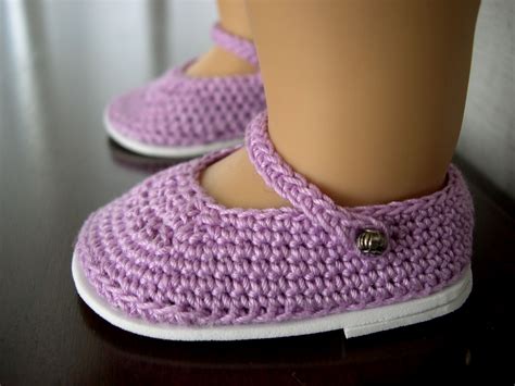 Crochet Doll Shoes Pattern Free