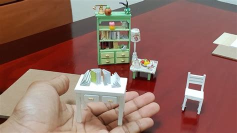 Easy DIY Miniature Desk Diy Doll Craft Rustic Miniature Table