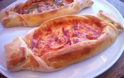 Boat Shaped Greek Pizza Recipe Peinirli Or Peynirli My Greek Dish