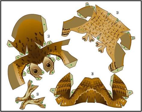 PAPERMAU Tropical Screech Owl Paper Model By Ayumu Saito Craft