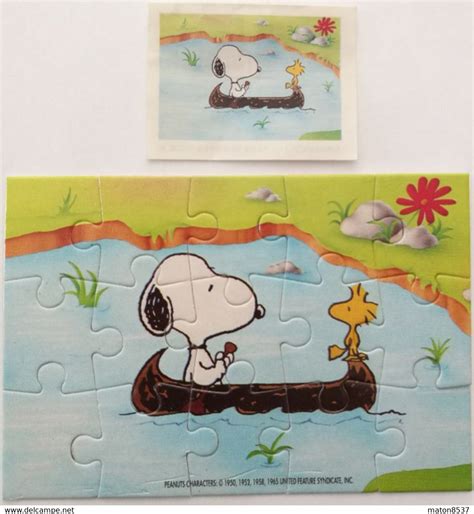 Puzzles Kinder Peanuts Camping 1993 Snoopy Bpz